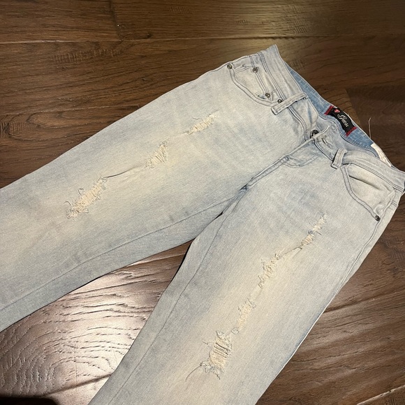 Light blue overalls and GUESS jeans in light blue - Picture 7 of 10